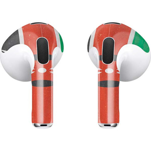 Kenya Flag Distressed Apple AirPods (3rd Gen 2021) Skin